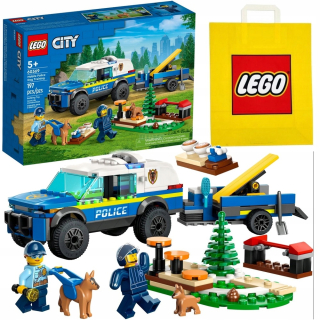 LEGO City 65319 Výcvik policajných psov v teréne Auto Policajné auto Príves Polícia + VP Papierová taška LEGO 6315792 Stredná